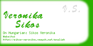 veronika sikos business card